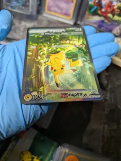 Pokemon TCG Pikachu EX Full Art Rare Holo ASC 276/217 200 HP Electric Card - Image 4