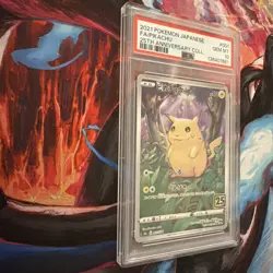 Pokemon Pikachu Full Art Japanese 25th Anniversary Collection 001/028 PSA 10 - Image 2