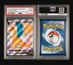 2020 Pokemon SWSH BSP Champions Path Elite Trainer Box #050 Charizard V PSA 10 - Image 1