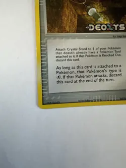 Pokemon TCG Crystal Shard EX Deoxys Reverse Holo Uncommon 85/107 2005 - Image 3