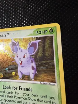 Pokemon TCG Nidoran F EX FireRed & LeafGreen Reverse Holo Common 70/112 50 HP - Image 5