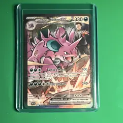 Pokemon Team Rocket's Nidoking EX Sv10: Destined Rivals Rare Holo 233/182 330 HP - Image 1