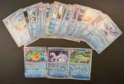 💧 Pokemon TCG WATER Bundle - 25 Cards - 1✨ Holo + 2🔁 RH - NM! - Image 1
