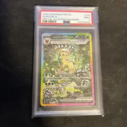 2025 POKEMON PRE EN PRISMATIC EVOLUTIONS #144 LEAFEON EX SIR PSA 9 - Image 1