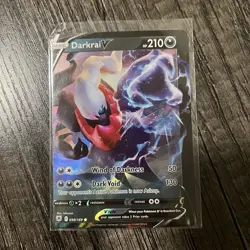 Darkrai V 098/189 Pokemon Card Astral Radiance MISCUT ERROR - Image 1