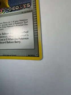 Pokemon TCG Balloon Berry EX Deoxys Trainer Reverse Holo Uncommon 84/107 2005 - Image 2