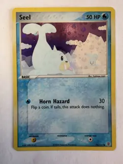 Pokemon TCG Seel EX FireRed & LeafGreen Reverse Holo Common 78/112 2004 50 HP - Image 1