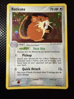 Pokemon TCG Raticate EX FireRed & LeafGreen Reverse Holo Uncommon 48/112 70 HP - Image 1