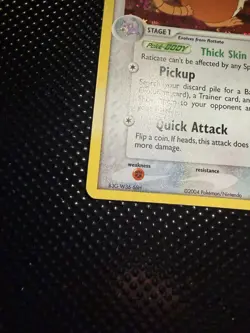 Pokemon TCG Raticate EX FireRed & LeafGreen Reverse Holo Uncommon 48/112 70 HP - Image 3