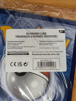 Terapagos & Friends Pokemon OVERSIZE Card 2024 SVP Black Star Promo Jumbo - Image 3
