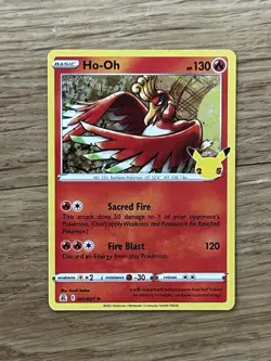 Ho-Oh 001/025 Rare Celebrations Pokemon Near Mint - Image 1