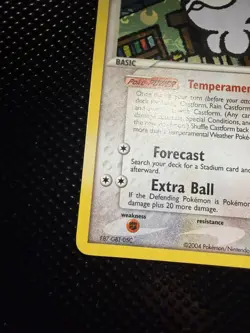 Pokemon TCG Castform EX Hidden Legends Reverse Holo Uncommon 30/101 2004 60 HP - Image 3