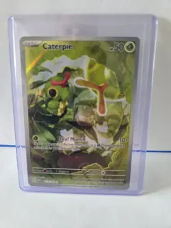 Caterpie 172/165 Pokemon 151 Illustration Rare Near Mint (NM) 2023 - Image 1