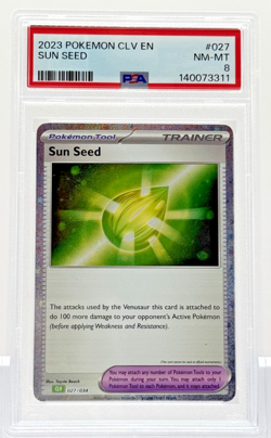 Sun Seed (2023) Pokemon 027/034 – TCG Classic Venusaur Deck Holofoil – PSA 8 - Image 1