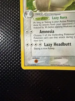 Pokemon TCG Slaking EX Deoxys Holo Rare 15/107 2005 120 HP - Image 3