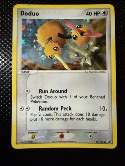 Pokemon TCG Doduo EX FireRed & LeafGreen Reverse Holo Common 62/112 2004 40 HP - Image 1
