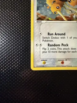 Pokemon TCG Doduo EX FireRed & LeafGreen Reverse Holo Common 62/112 2004 40 HP - Image 3