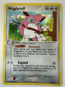 Pokemon TCG Wigglytuff EX FireRed & LeafGreen Reverse Holo Uncommon 52/112 - Image 1