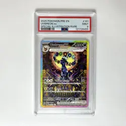 2025 Pokemon PRE EN Special Illustration Rare #161 Umbreon ex PSA 9 MINT - Image 2