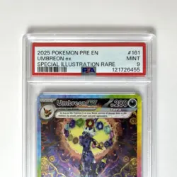 2025 Pokemon PRE EN Special Illustration Rare #161 Umbreon ex PSA 9 MINT - Image 4