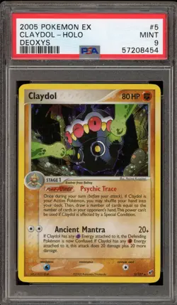 Pokemon Claydol EX Deoxys Holo Rare #5 PSA 9 Mint - Image 1