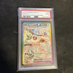 2025 POKEMON PRE EN-PRISMATIC EVOLUTIONS #167 EEVEE EX SIR PSA 9 - Image 1