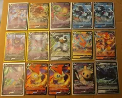 (15) Pokemon TCG Full Art LOT Mewtwo V Espeon Melmetal Crobat Mimikyu Victini - Image 3
