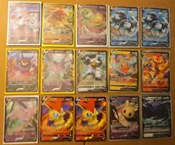 (15) Pokemon TCG Full Art LOT Mewtwo V Espeon Melmetal Crobat Mimikyu Victini - Image 4