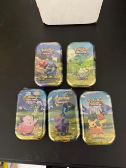 Pokemon TCG: Mega Evolution: Ascended Heroes Mini Tin x5 Factory Sealed - Image 1