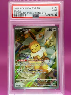 Pokemon TCG Pokemon Eevee Eevee Promo Holo Blackstar 173 PSA 9 - Image 1