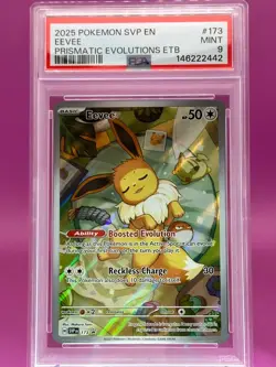 Pokemon TCG Pokemon Eevee Eevee Promo Holo Blackstar 173 PSA 9 - Image 2