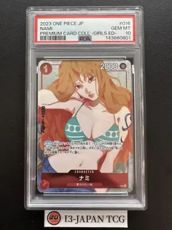 PSA 10 Nami OP01-016 Premium Card Collection Girls ED ONE PIECE Japanese 2023 - Image 1