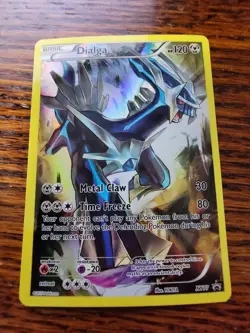 DIALGA XY77 Holo MYTHICAL Full Art Black Star Promo 2015 Pokemon Card - LP - Image 1