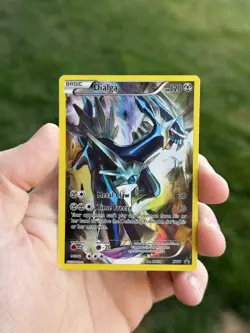 FULL ART Dialga + Palkia HOLO RARE Pokemon XY75 XY77 Black Star Promo Set - LP - Image 4