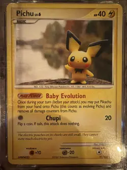 Pokemon Pichu TCG Card 93/123 Mysterious Treasures Common Non-Holo - Image 2