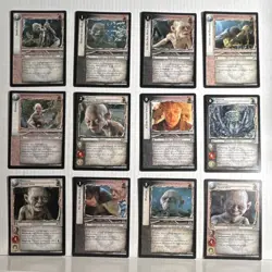 Decipher Lord of the Rings TCG Gollum Smeagol Shelob 12 Rare Card Lot 7R 8R 10R - Image 1
