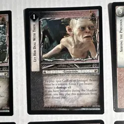 Decipher Lord of the Rings TCG Gollum Smeagol Shelob 12 Rare Card Lot 7R 8R 10R - Image 4