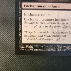 Magic: The Gathering Phyresis 49/155 2011 Wizards Enchantment Aura Black Card - Image 5