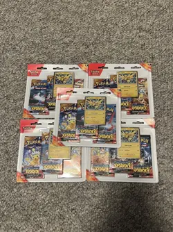 Pokemon Trading Card Game Scarlet & Violet Surging Sparks 3Pk Booster Zapdos X5 - Image 1