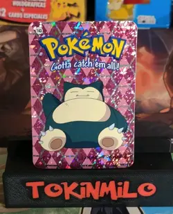 Snorlax Nintendo - 2000 Pokemon Vending Machine Prism Sticker Card NM - Image 1