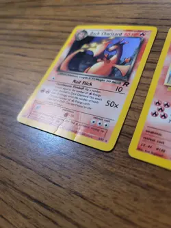 Lot of 4 Vintage Holo Pokemon Cards Dark Charizard Team Rocket/ Gym DMG - Image 4