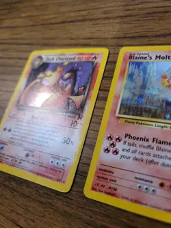 Lot of 4 Vintage Holo Pokemon Cards Dark Charizard Team Rocket/ Gym DMG - Image 5