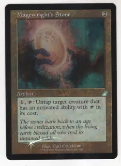 MTG Ravnica Remastered Foil Retro Frame Card Magewright's Stone - Image 1