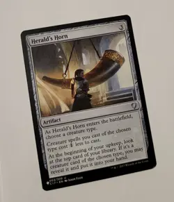 MTG Herald's Horn The List 053/309 Commander 2017 Reprints Magic the Gathering - Image 1