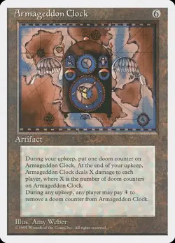 Armageddon Clock NM/M 4th Fourth Edition Artifact Mtg Magic English Regular - Image 1