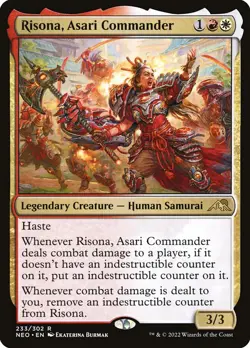 MTG Risona, Asari Commander ** Kamigawa: Neon Dynasty ** English (NM) - Image 1