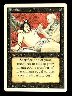 MTG Sacrifice Revised Mtg Magic the Gathering Near Mint - Image 1