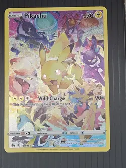 Pokemon TCG - Pikachu 160/159 Crown Zenith Secret Rare - Image 1