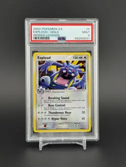 2004 Pokemon - Exploud Holo Rare - EX Hidden Legends 6/101 - PSA 9 MINT - Image 1