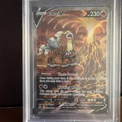 2023 Pokemon SWSH Crown Zenith #GG36 FA/ Entei V PSA 10 GEM MINT - Image 2